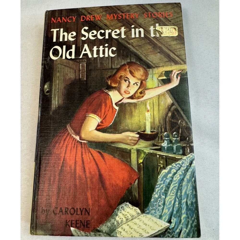 Vintage Nancy Drew #21 The Secret In The Old Attic Yellow Spine Picture Cover HC